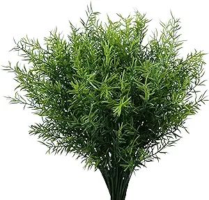 XLFAQXM Artificial Plants Flowers Grass Shrubs 8 Pack No Fade Faux Plastic Flowers Outdoor for Fa... | Amazon (US)