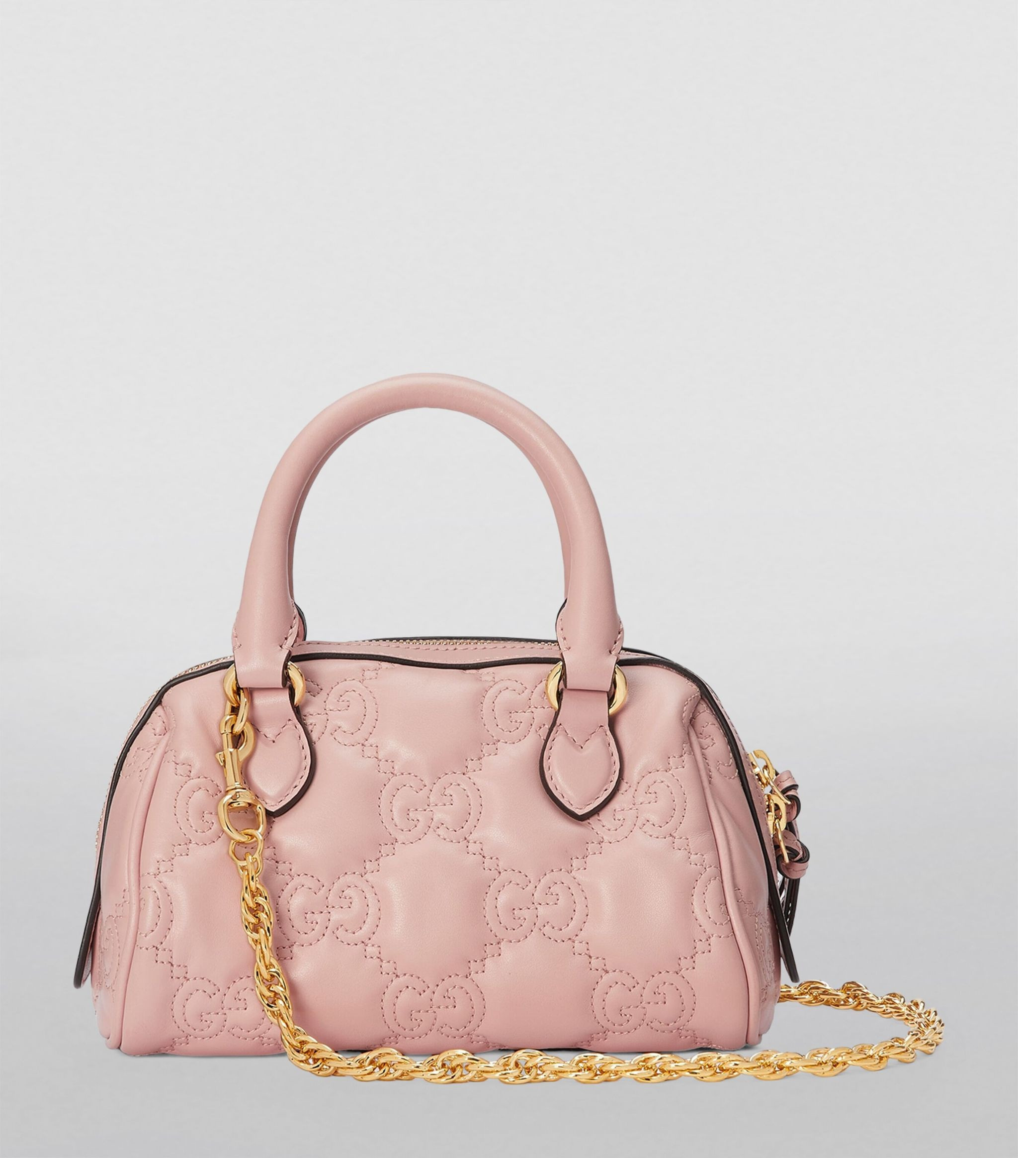 Small Matelassé Leather GG Top-Handle Bag | Harrods