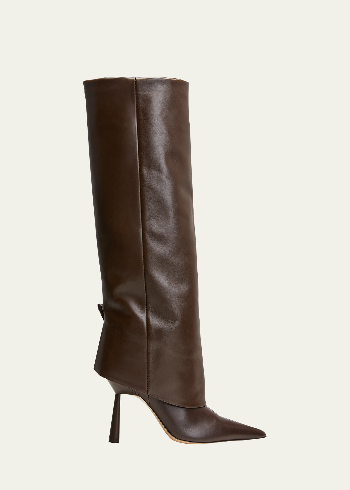 GIA/RHW Rosie Pointed Leather Knee Boots | Bergdorf Goodman