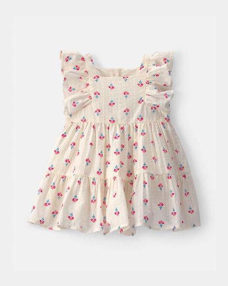 Baby Girl Floral Seersucker Dress - Cream/Red | Carter's Inc