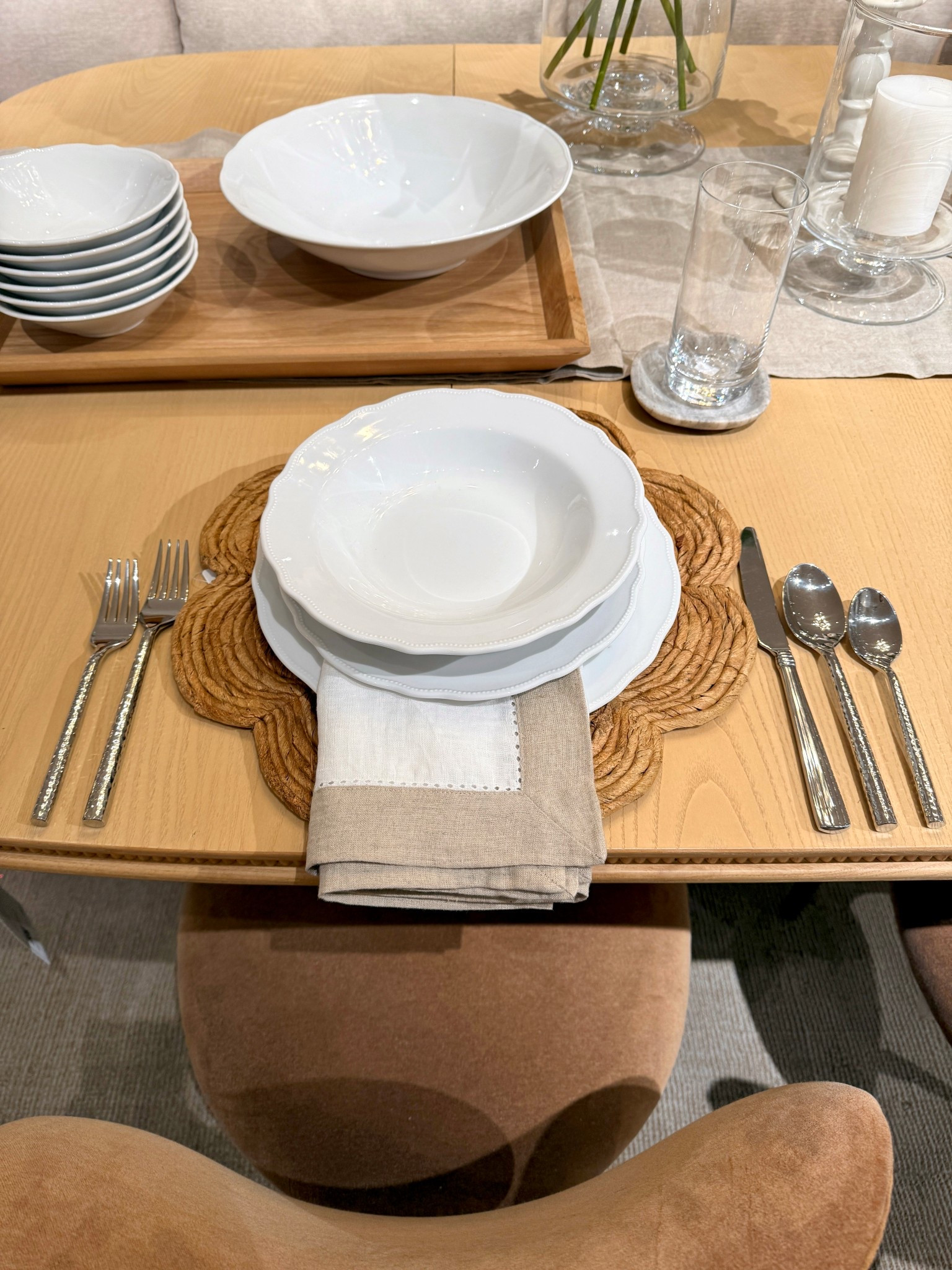 Tabletop Tuesday featuring the Loire White Porcelain collection from Crate & Barrel!  🤍 Simple, bright, and effortlessly classic. The clean white porcelain creates such a polished everyday table — timeless pieces that make even a casual meal feel a little more put together. 🍽️ Beautiful for daily dining and easy to mix with other serveware and linens. Linked the collection here! 🫶🏻 #TabletopTuesday #CrateAndBarrel #Tablescape

#LTKSaleAlert #LTKHome #LTKSpringSale