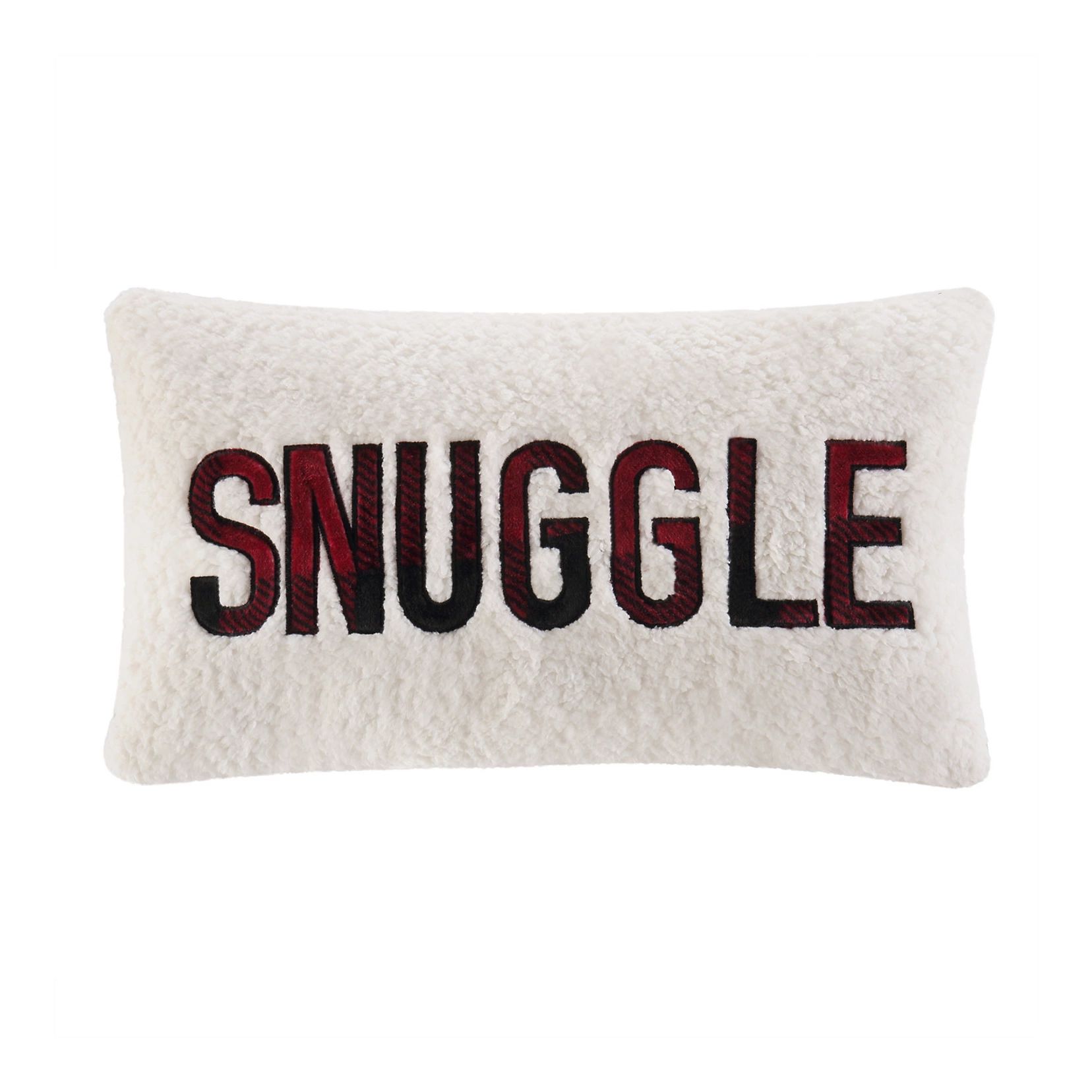 Cuddl Duds Snuggle Sherpa Embroidered Oblong Throw Pillow | Kohl's