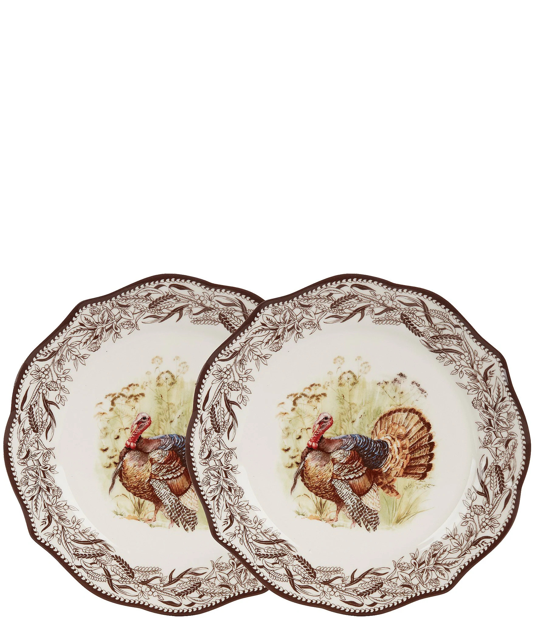 Southern Living Autumn Grove Turkey Accent Plates, Set of 2 | Dillard's | Dillard's