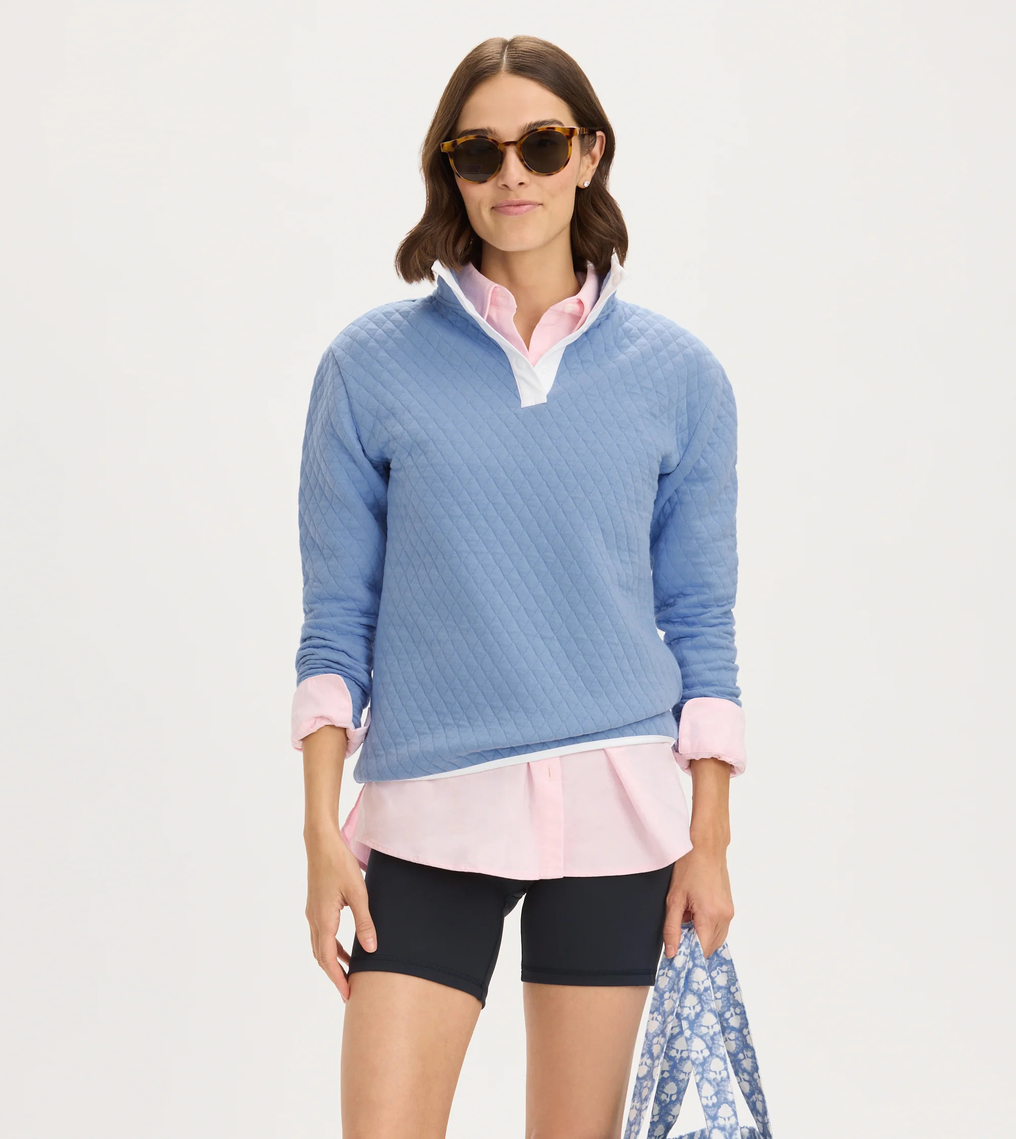 Renwick Quilted Snap Mock | Renwick