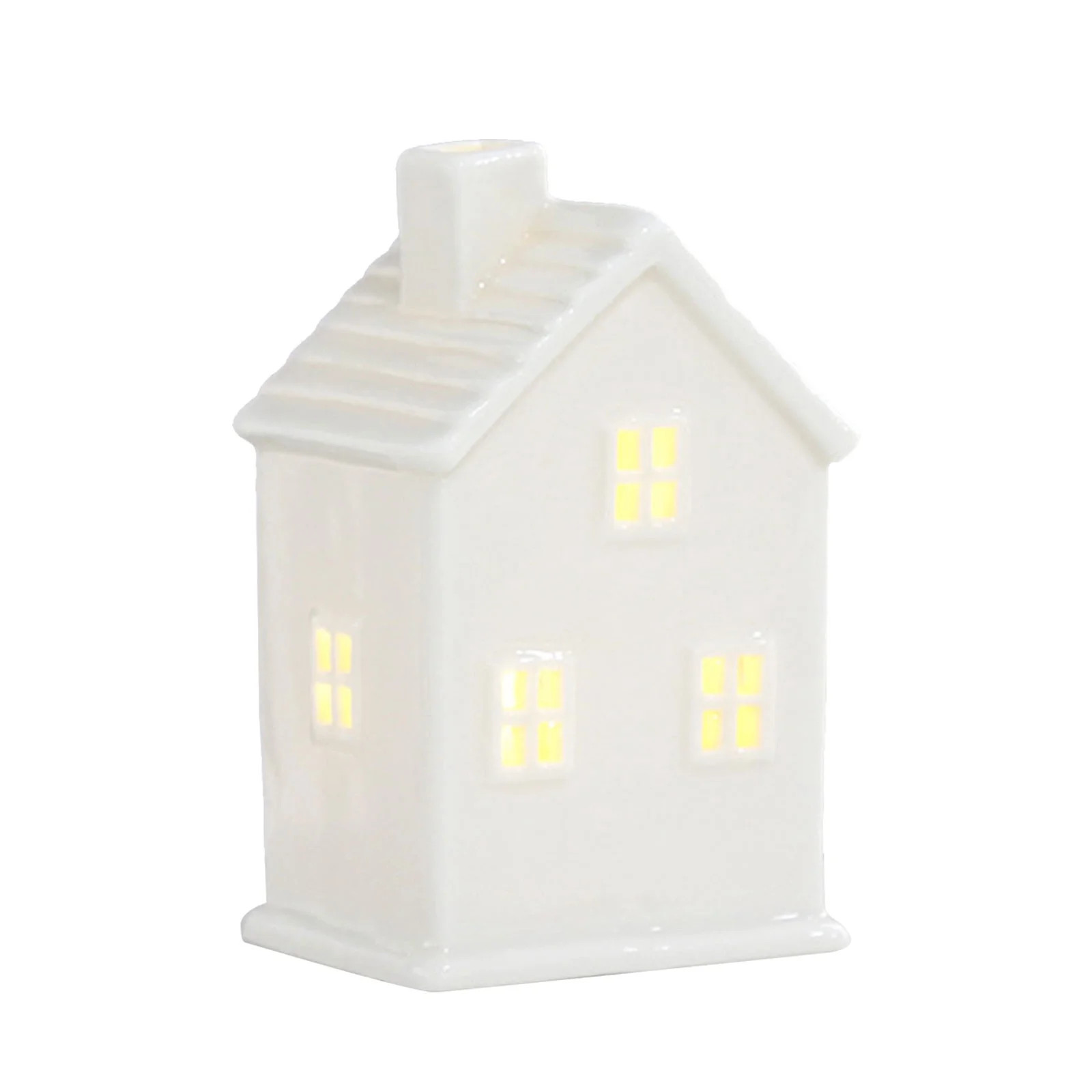 Home Decor Clearance! Christmas Miniature Porcelain Village Tabletop Figurine LED Porcelain House... | Walmart (US)