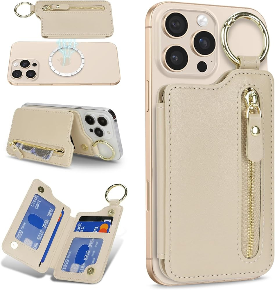 Cavor Compatible with MagSafe Wallet,Magnetic Wallet for iPhone 17/16 Pro Max/15 Pro/14 Plus/13/1... | Amazon (US)