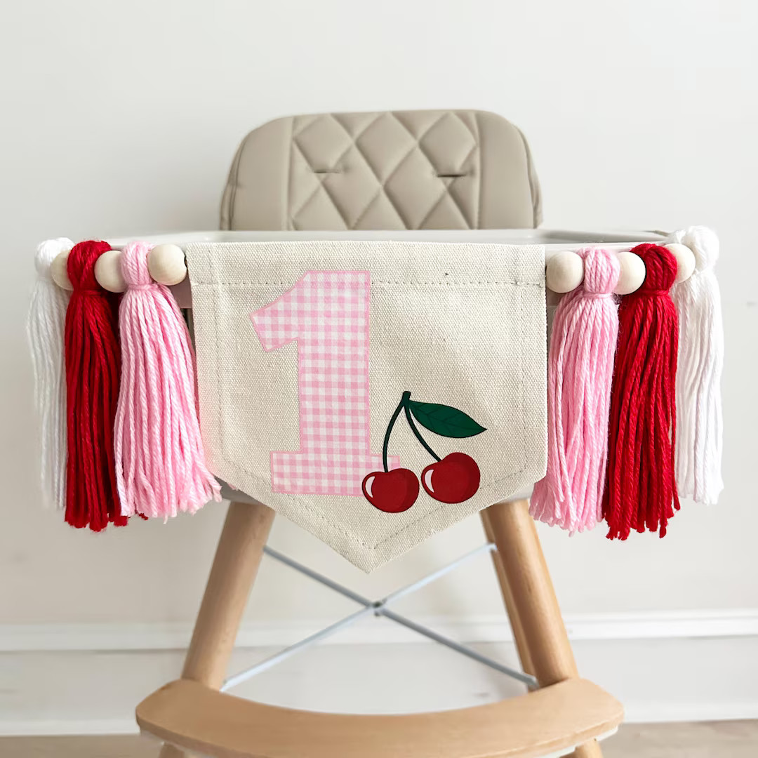 Cherry First Birthday | Sweet One 1st Birthday Decorations | She’s the Cherry on Top Party | Hi... | Etsy (US)