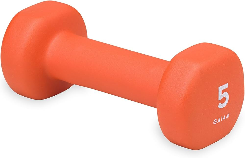 Gaiam Dumbbell Hand Weight (Sold in Singles) - Neoprene Coated Exercise & Fitness Dumbbell for Ho... | Amazon (US)