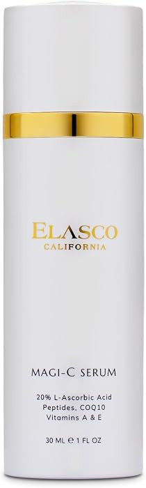 ELASCO SKINCARE 20% L-ASCORBIC ACID Vitamin C Serum - SKIN SERUM for Night time & Glowing | Amazon (US)