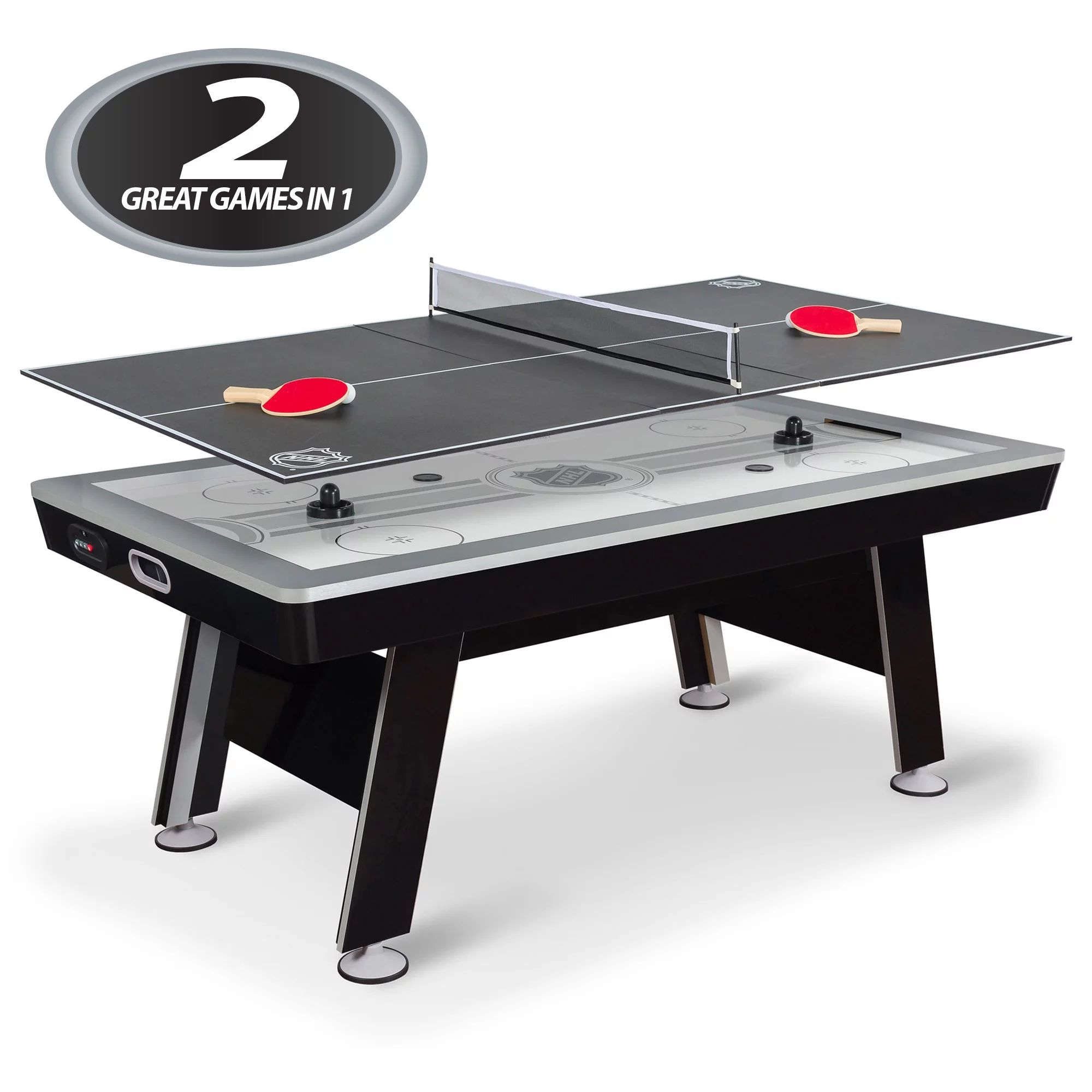 NHL 80” Power Play 2-in-1 Air Hockey Table with Table Tennis Top - Walmart.com | Walmart (US)