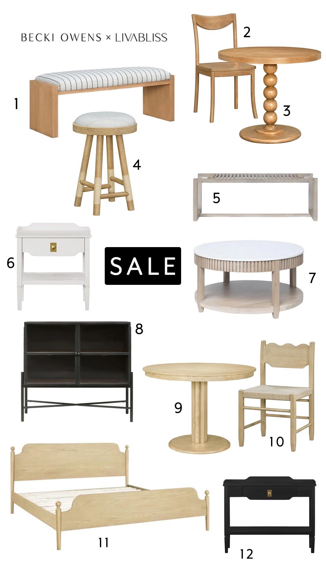 Shop our new Becki owens x Livabliss furniture collection on sale now!!