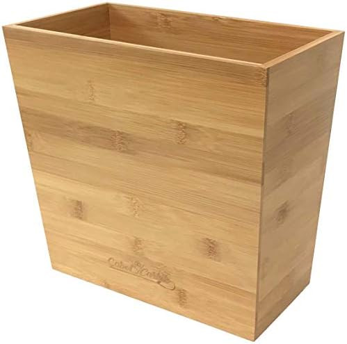 Bamboo Waste Basket | Waste Basket for Bathroom | Waste Basket for Office | Great Office Trash Ca... | Amazon (CA)