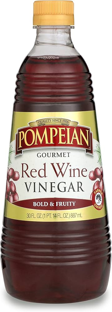 Pompeian Gourmet Red Wine Vinegar, Perfect for Salad Dressings, Marinades & Sauces, Naturally Glu... | Amazon (US)