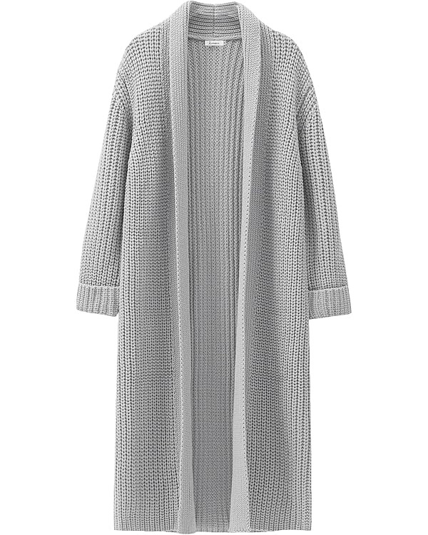 ANRABESS Women Knit Long Cardigan Long Sleeve Open Front Lapel Oversized Sweater Coat 2023 Fall C... | Amazon (US)