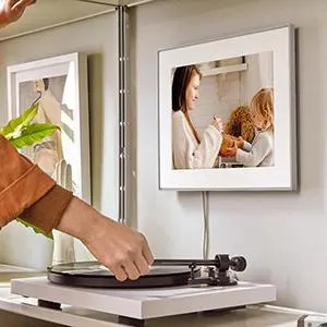 Walden Clay with White Mat - Smart HD Digital Picture Frame | Aura | Aura Frames