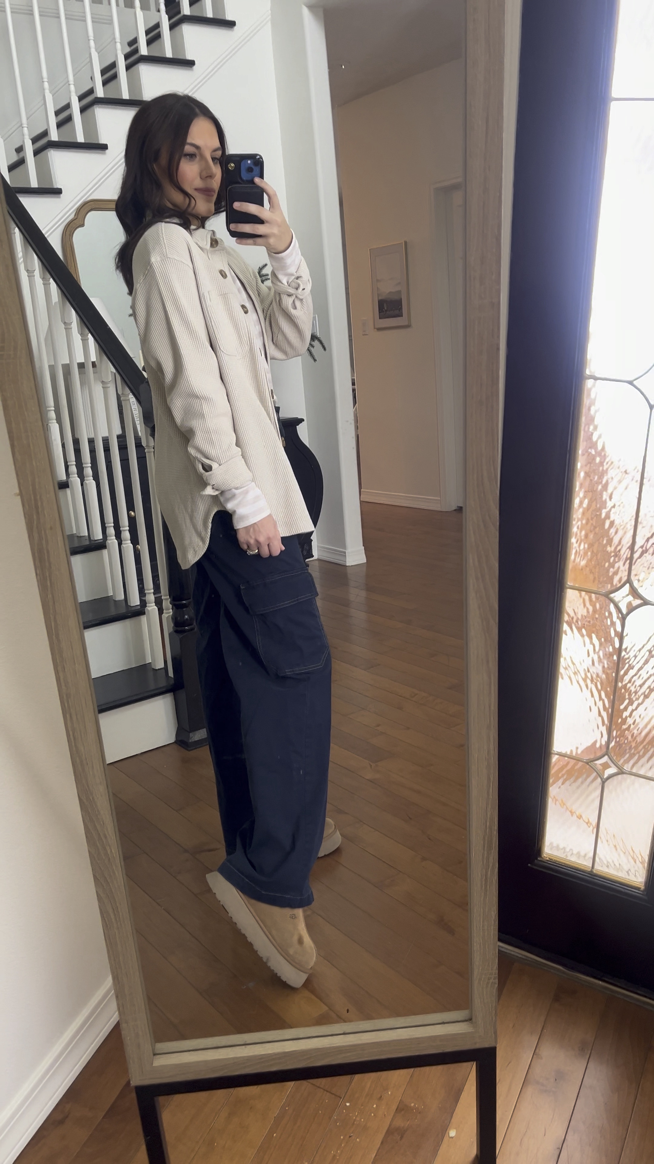 Waffle knit shacket is a go to! Wearing a small. Pants I’m in a small 

#LTKstyletip #LTKVideo #LTKfindsunder50