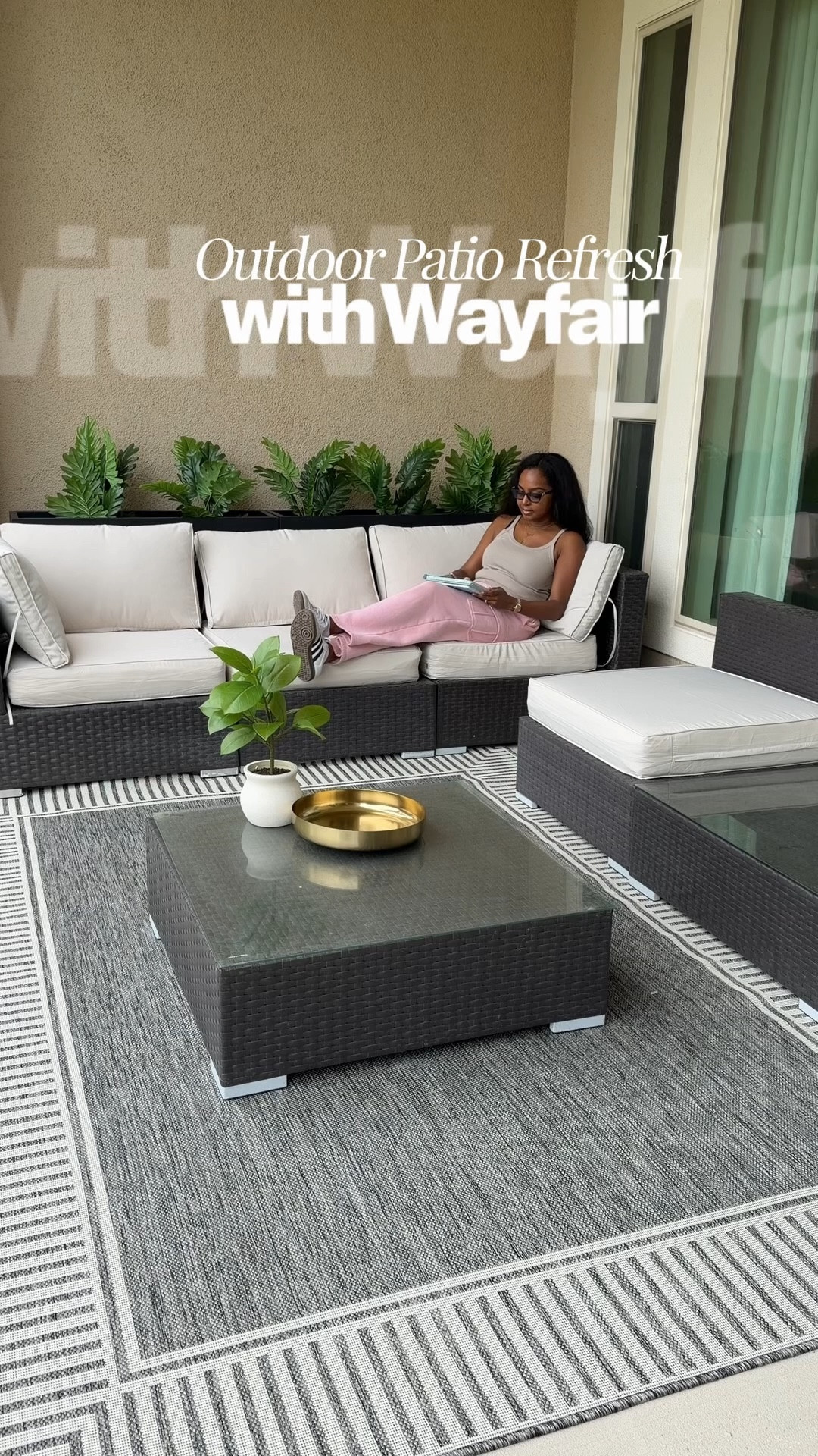 #ad @wayfair
Small space, BIG transformation 👀✨
This patio refresh proves you don’t need a huge area, just the right seating, smart layout, and a few key pieces to make it feel like a vacation at home! @Wayfair helped me turn every inch into a retreat that feels intentional and elevated! No matter your space or style, there’s something for everyone! 
#wishyouwerehere #outdoor #Wayfair #WayfairPartner

#LTKMothersDay #LTKSaleAlert #LTKHome