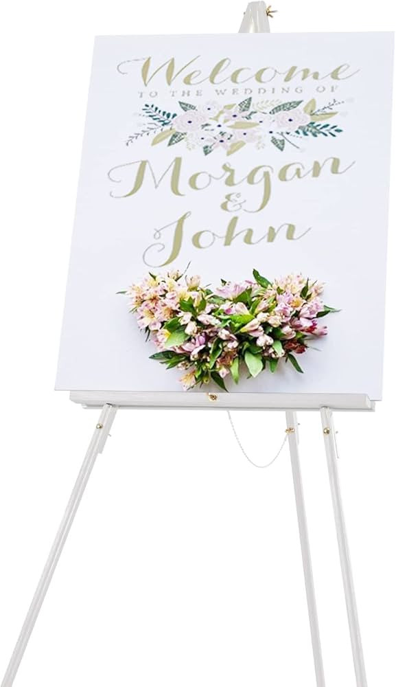 Falling in Art 65" A-Frame Tripod Easel Stand, Wooden Display Easel with Adjustable Canvas Holder... | Amazon (US)