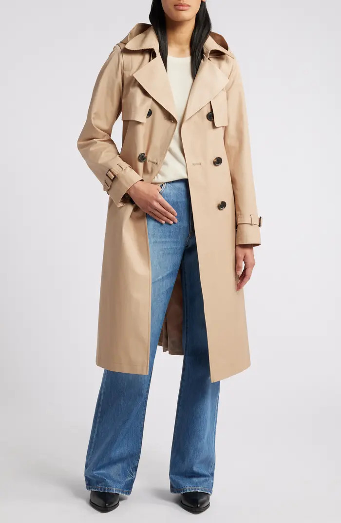 Sam Edelman Double Breasted Belted Trench Coat | Nordstrom | Nordstrom
