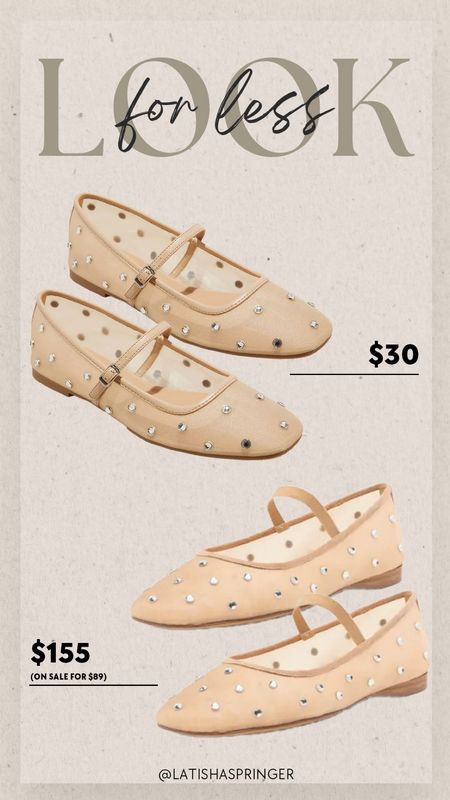 Get the look for less! A nearly identical pair of $30 stone embellished ballet flats - so much cheaper than the designer pair! 

#lookforless

Spring trend. Neutral spring shoes. Target finds. Jeffrey Campbell ballet flats  

#LTKSeasonal #LTKstyletip #LTKshoecrush