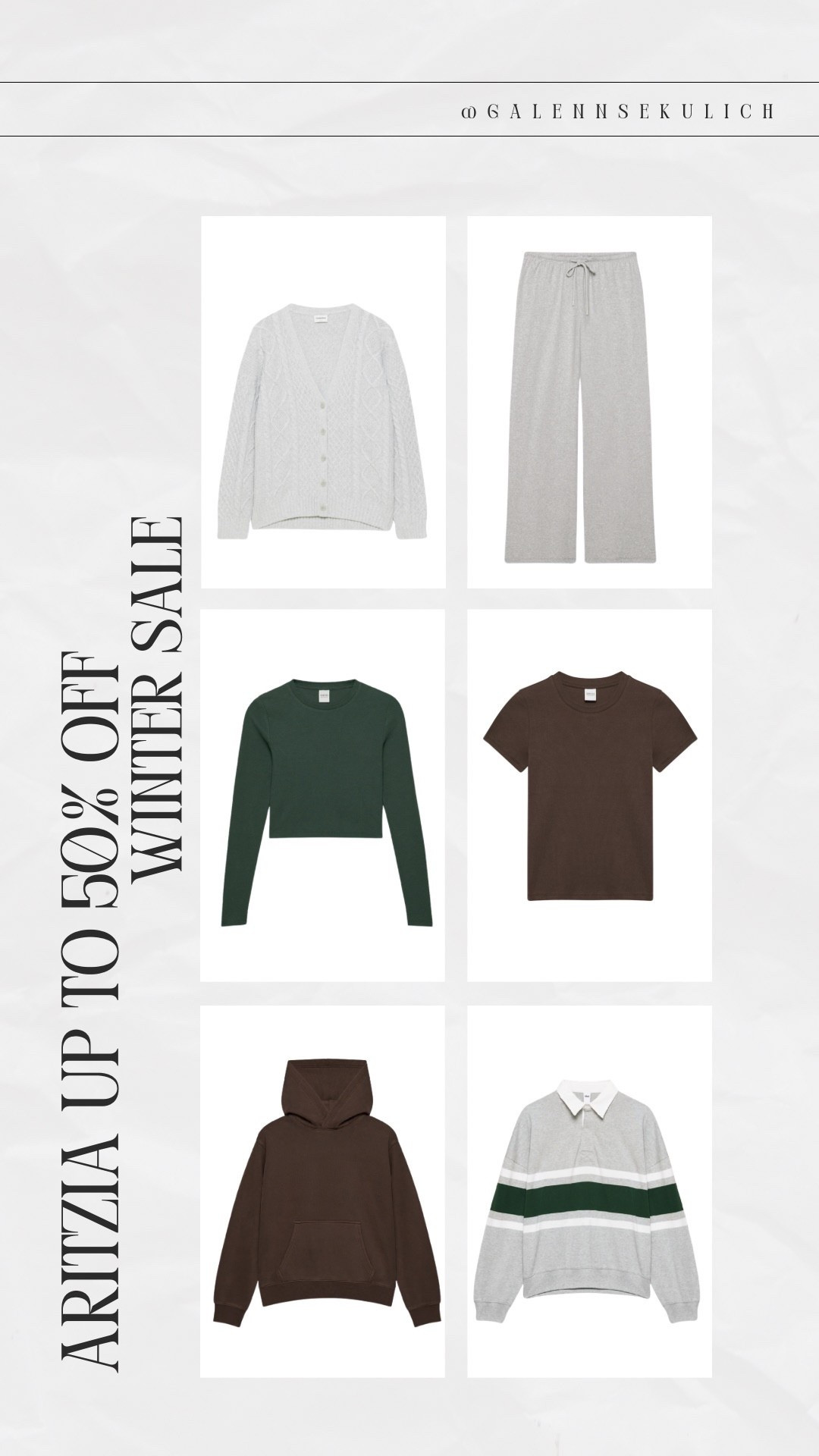 Up to 50% off at aritizia!!! Casual style! End of year winter sale. Neutral style- basics 

#LTKMidsize #LTKFindsUnder50