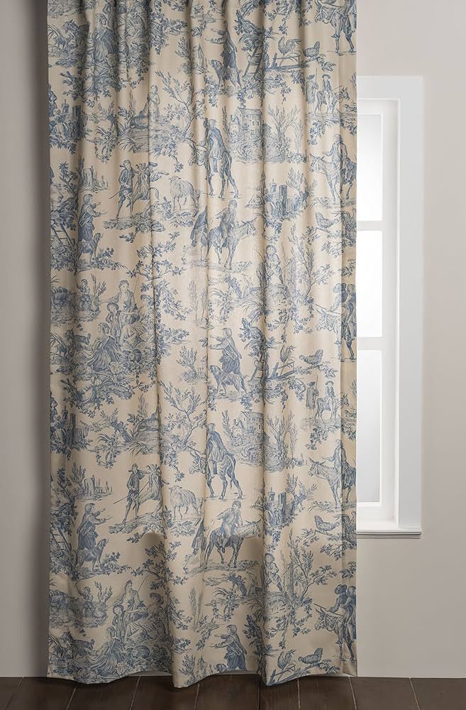Maison d' Hermine Curtain 100% Cotton 50"x84" Curtains 1 Panel Easy Hanging with a Rod Pocket & L... | Amazon (US)