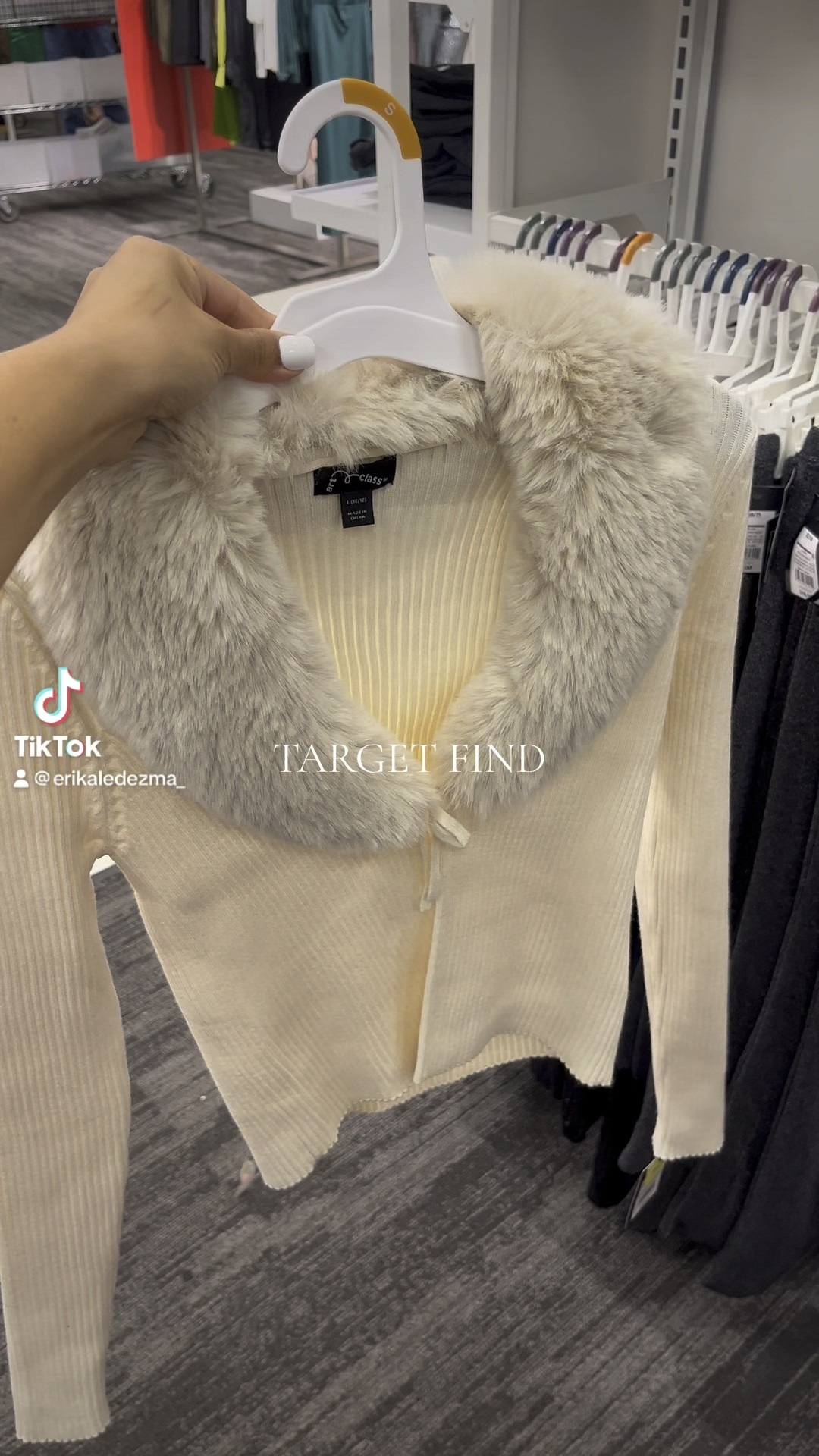 Girls faux fur clearance cardigan