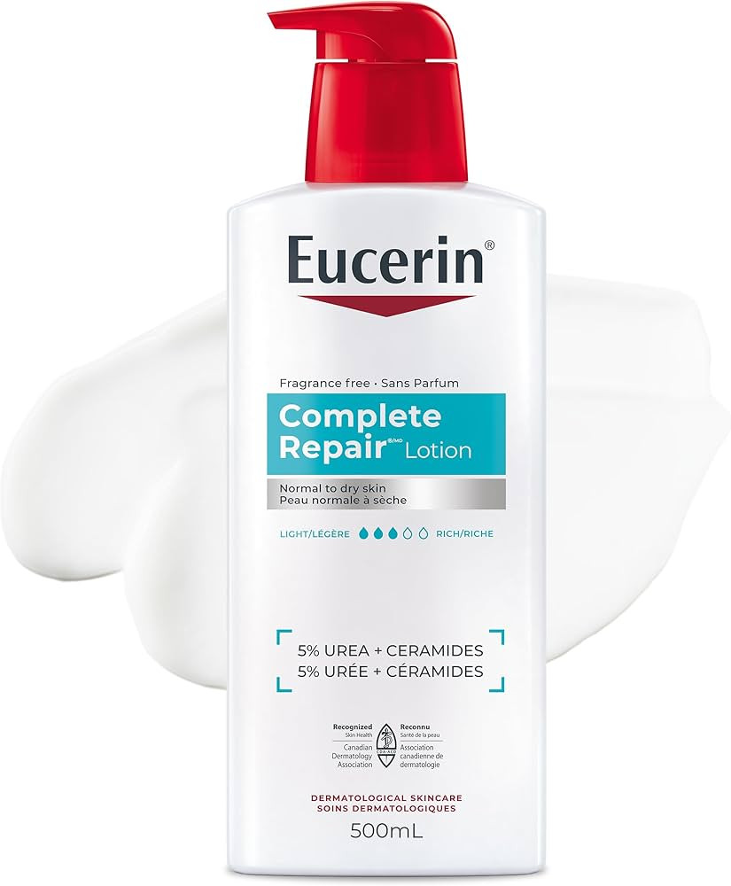 Eucerin Complete Repair Moisturizing Lotion with 5% Urea and Ceramides for Dry Skin, 500 mL : Ama... | Amazon (CA)