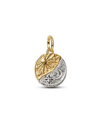Sun and Moon Two Tone Medallion Charms | Macy's