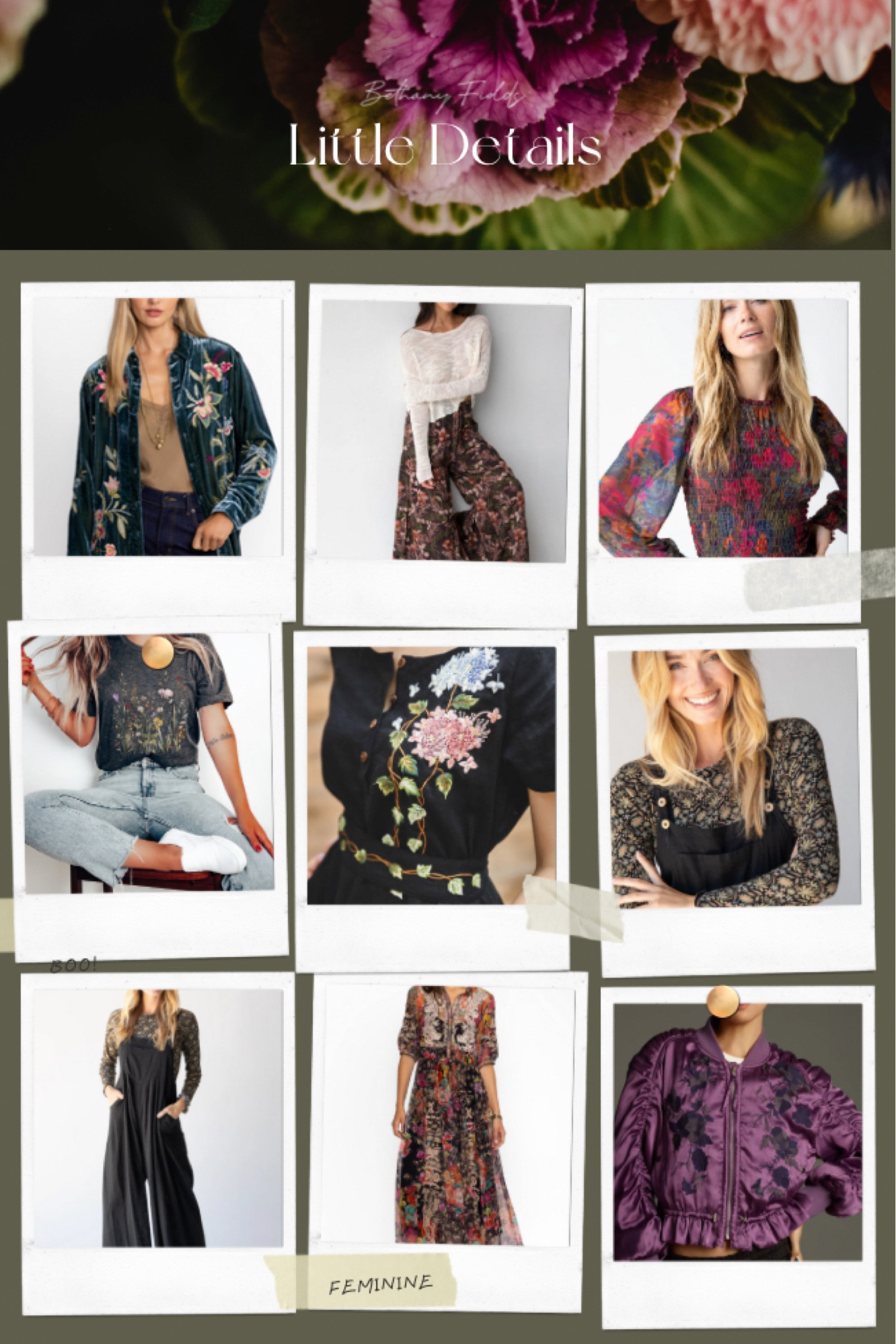 The prettiest frills and details for adding a dash of luxury to your closet. I love looking closely and these feminine finds are very ohh-la-la! #anthropologie #etsy #johnnywas

#LTKOver40