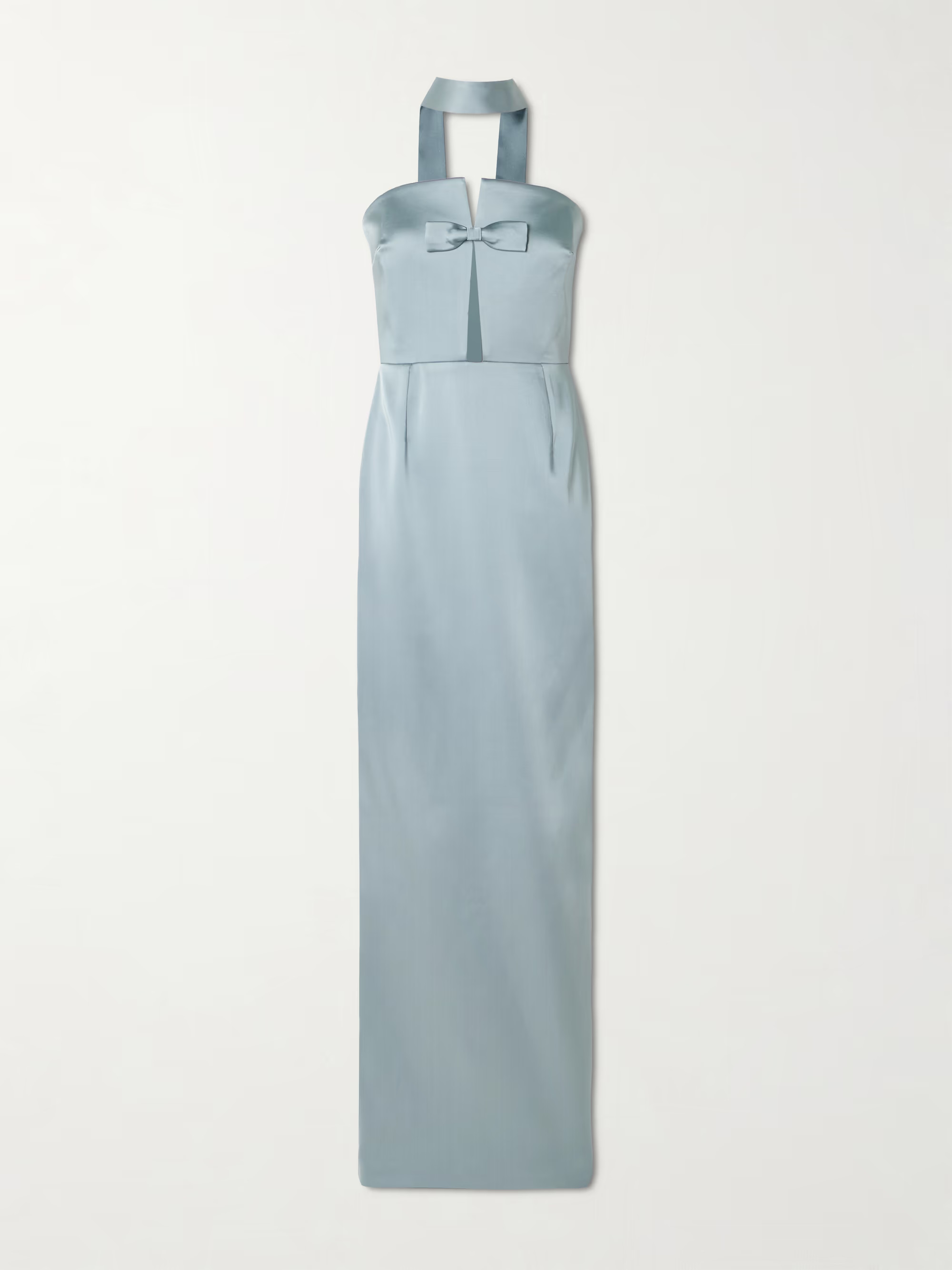 Holly bow-embellished cutout satin gown | NET-A-PORTER (US)