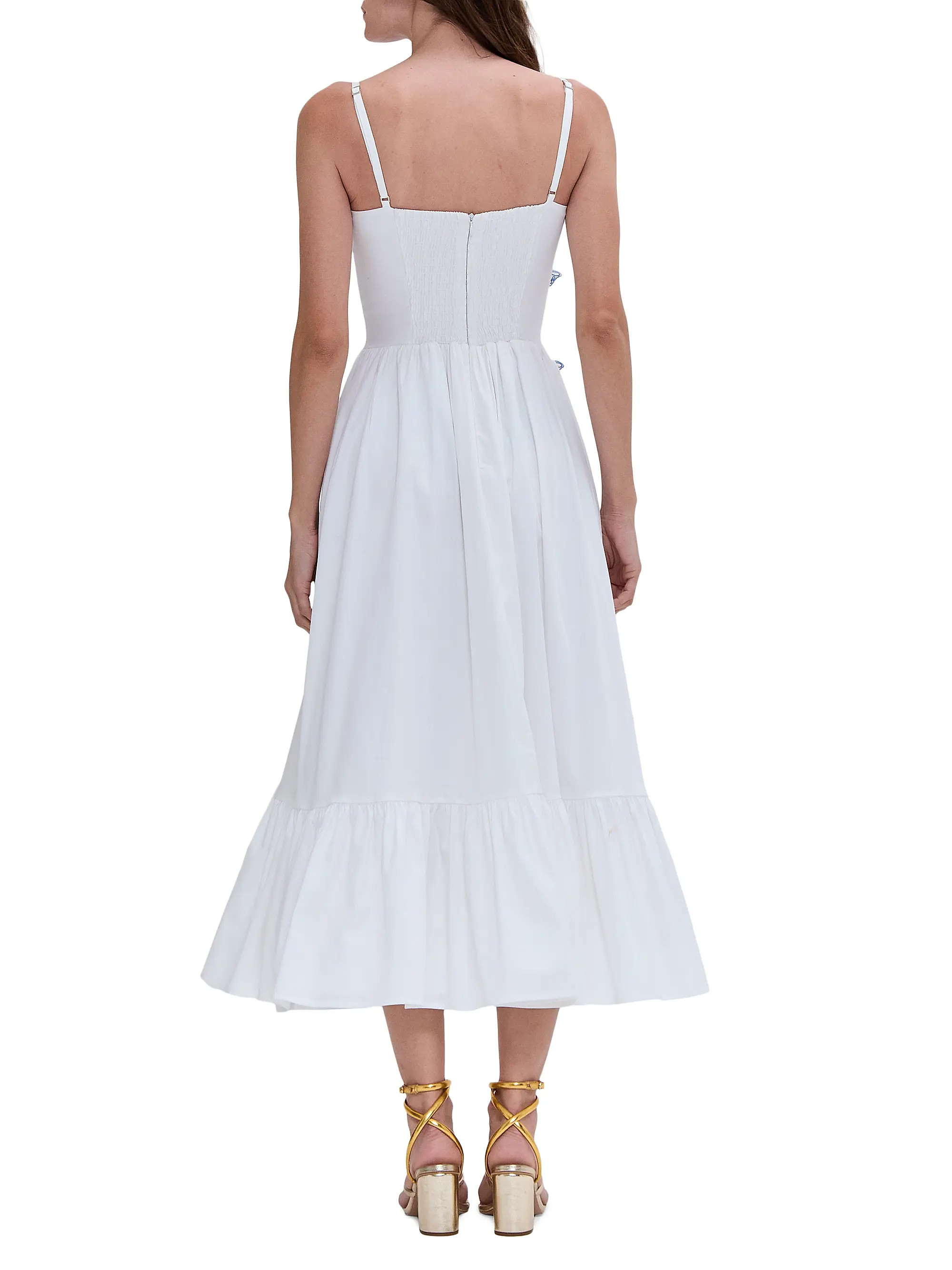 Butterfly Appliqué Cotton Poplin A-Line Midi-Dress | Saks Fifth Avenue