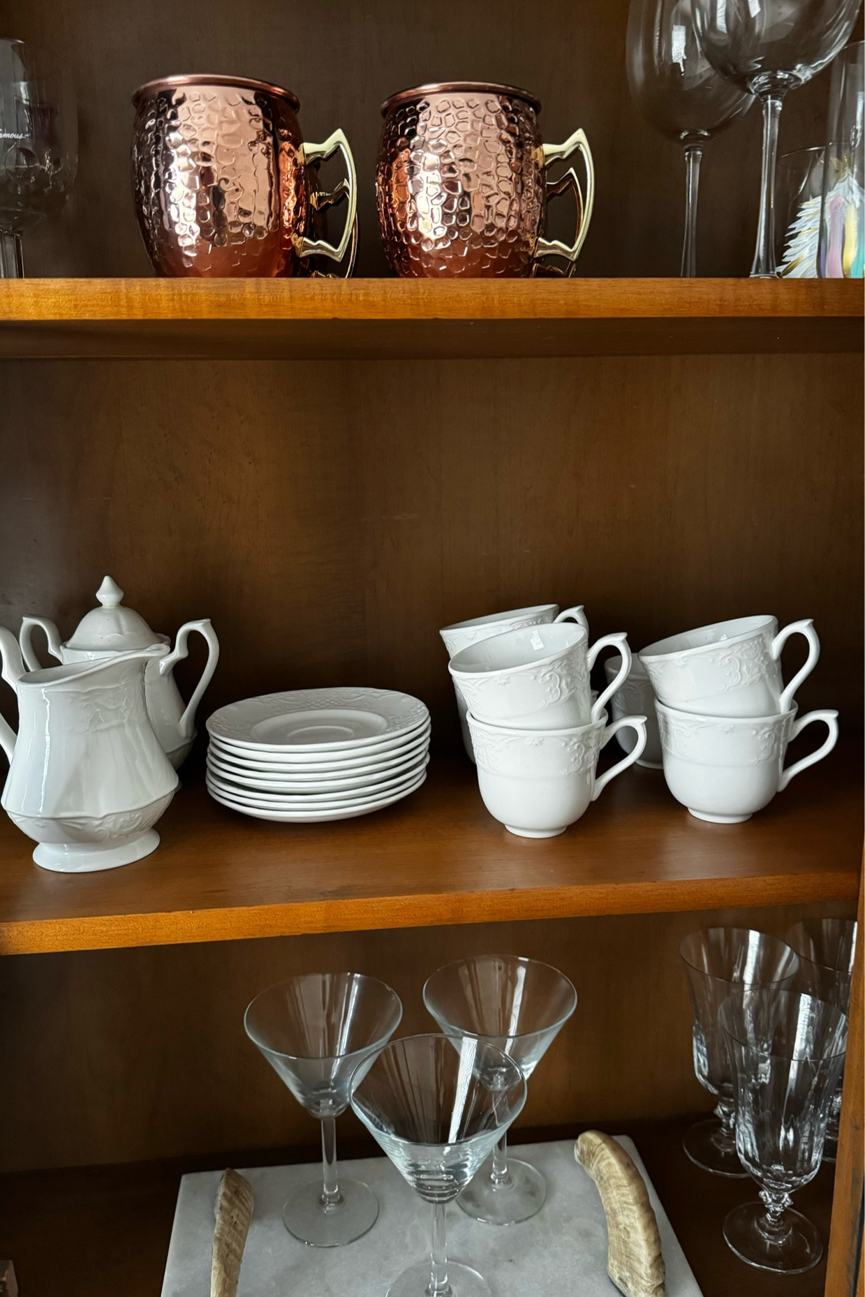 the perfect addition to my China cabinet—
#drinkware #china #copper 