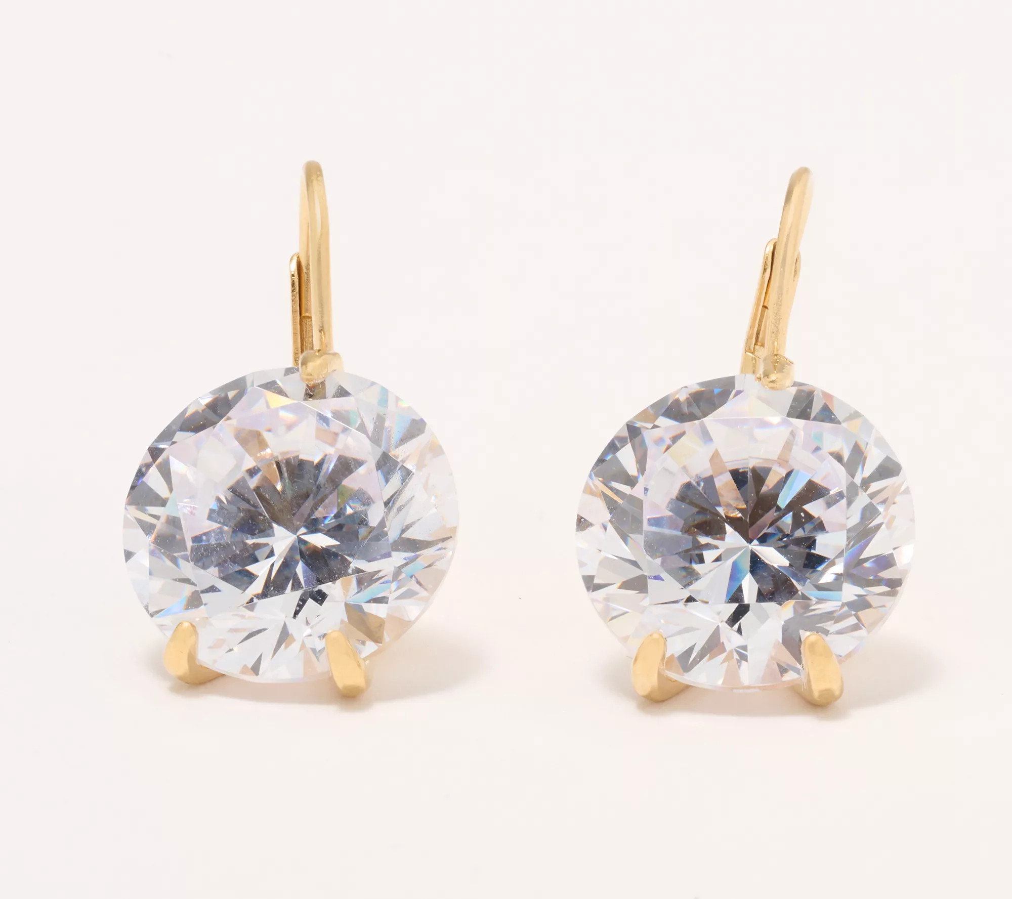 Diamonique x Jennifer Miller "Go Big or Go Home" Earrings, Sterling Silver | QVC