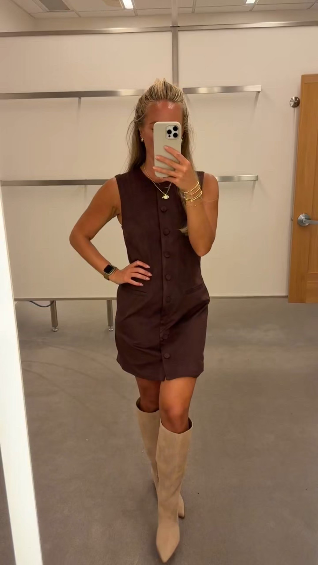 Faux suede mini dress look 🤌🏼✨ 

Fall fit, fall dress, fall photos, family pics, Nordstrom sale, suede boots, brown dress, neutral style, fall style


#LTKStyleTip #LTKSaleAlert #LTKShoeCrush