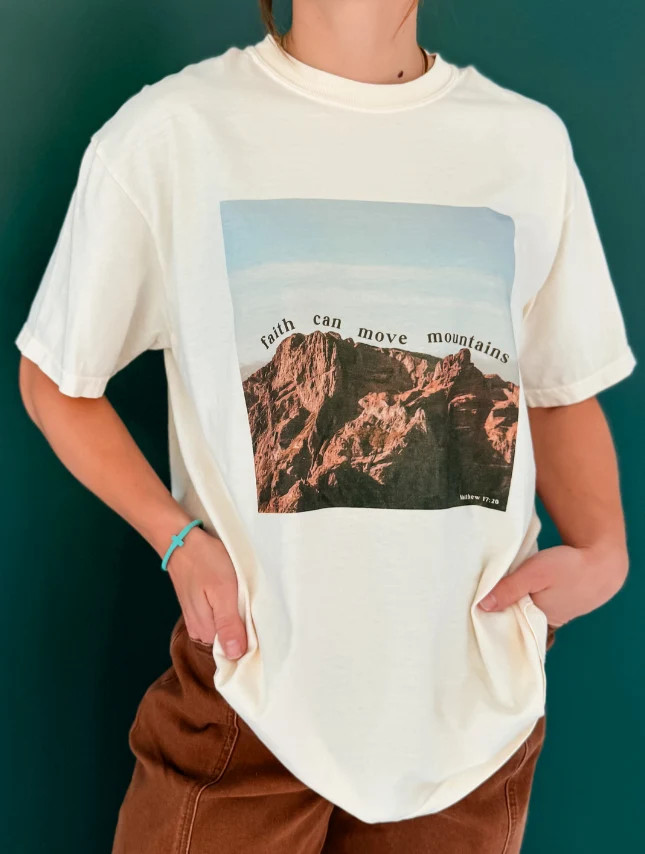 Faith Can Move Mountains Tee | Worthy Wear