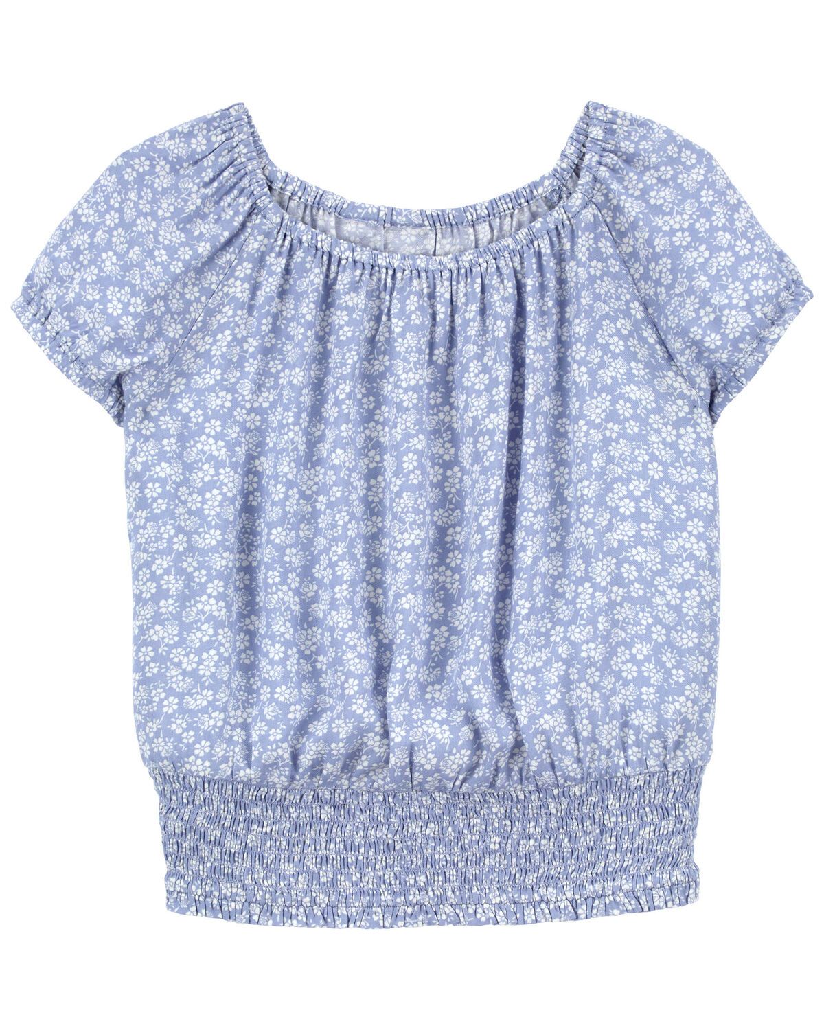Kid LENZING™ ECOVERO™ Floral Print Smocked Top | Carter's