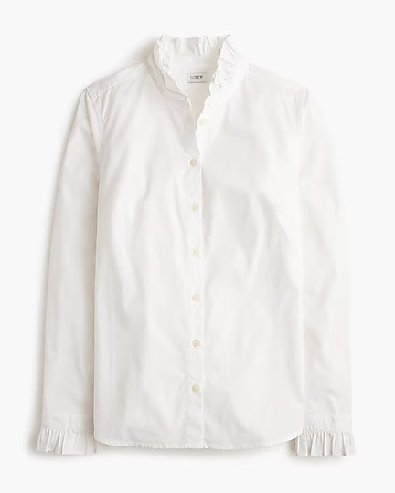 Ruffle button-up top | J.Crew Factory
