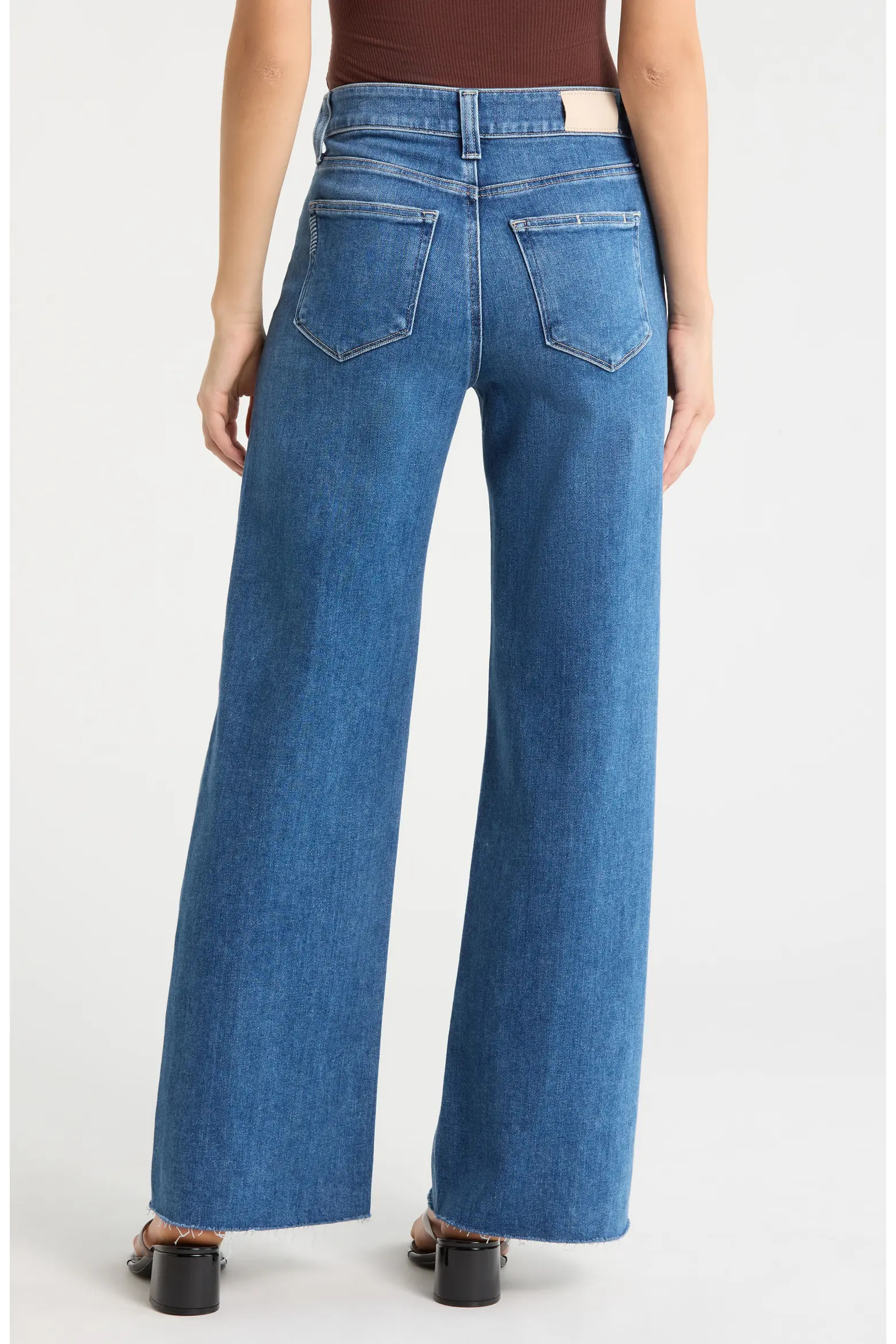 Anessa Raw Hem Wide Leg Jeans (Women) | Nordstrom | Nordstrom