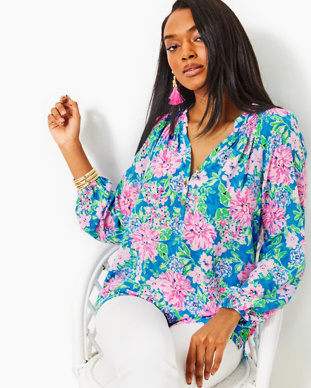 Elsa Silk Top | Lilly Pulitzer | Lilly Pulitzer