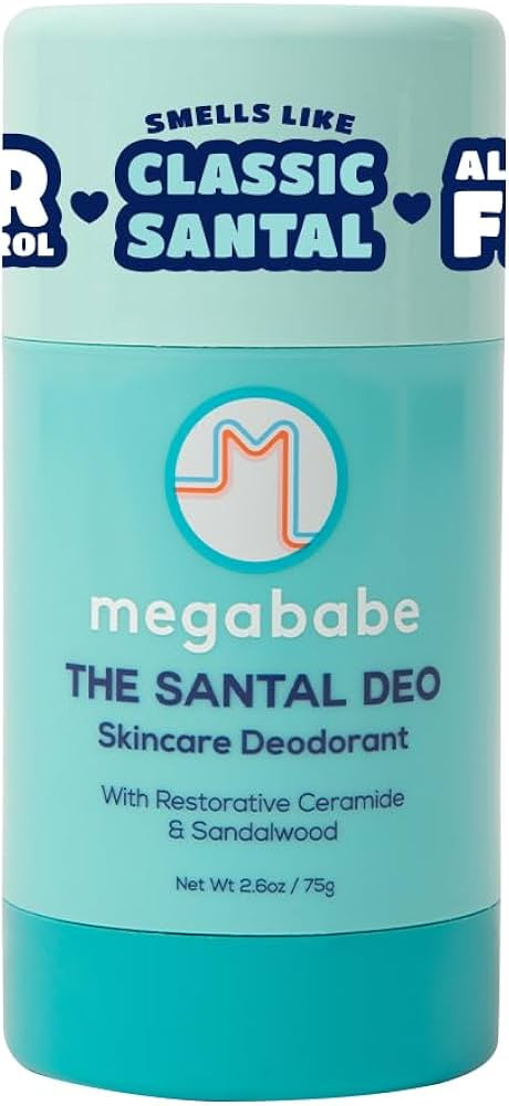 Megababe Skincare Deodorant - The Santal Deo with 72 hour Odor Protection | Restorative Ceramide ... | Amazon (US)