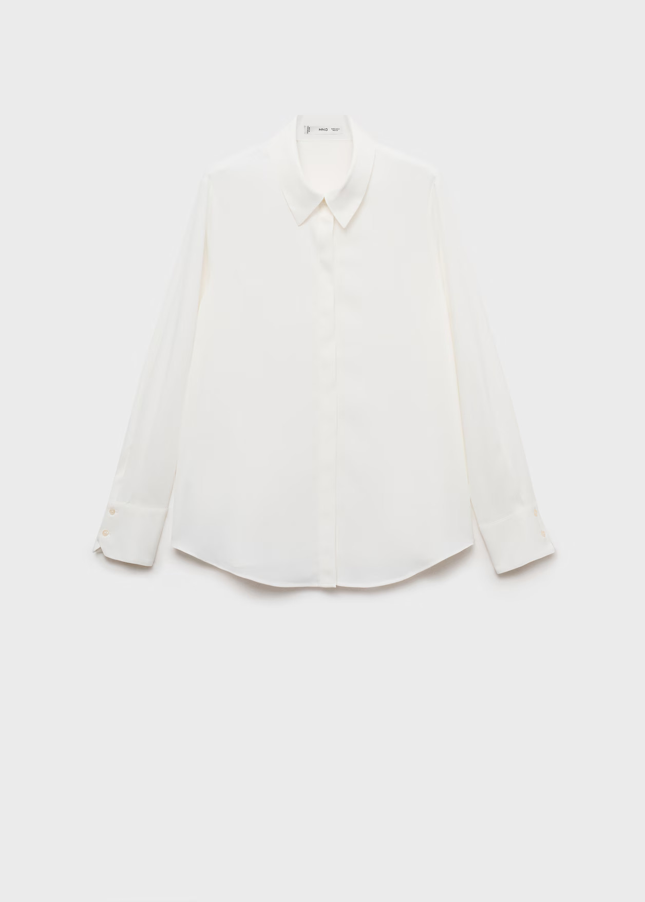 Fluid long-sleeved shirt - Women | MANGO United Kingdom | MANGO (UK)