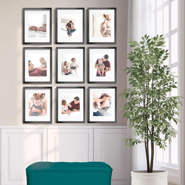 9 Piece Matte Plastic Gallery Wall Frame Set | Wayfair North America
