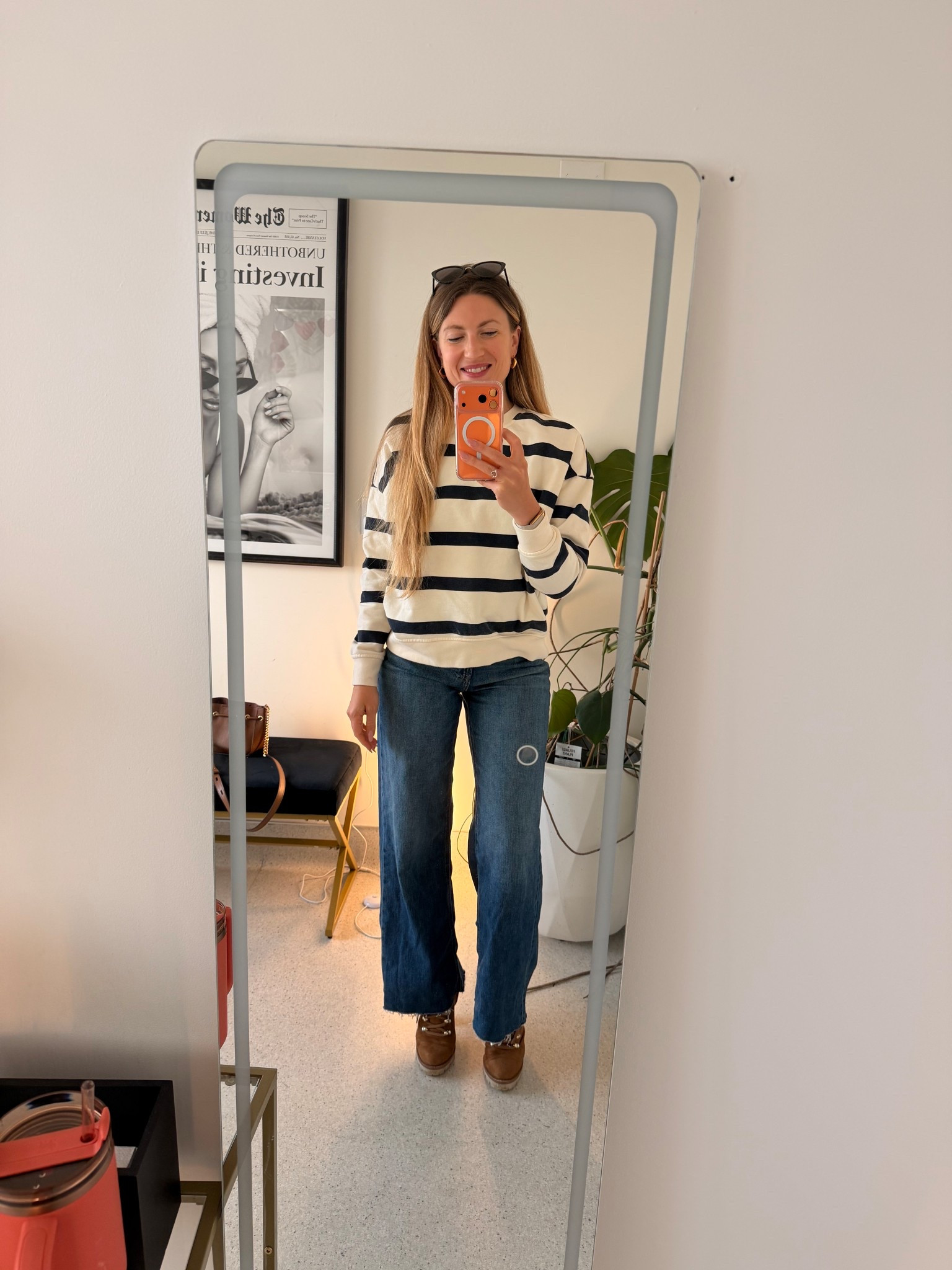 I feel like I became obsessed with stripes recently :) #stripes #jeans #straightjeans #denim #jumper 

#LTKootd #LTKdayinmylife #LTKmomlife