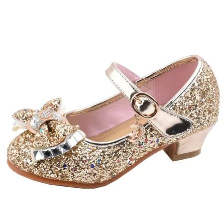 TOWED22 Girls Dress Shoes Mary Jane Shoes Ballet Flats Low Heel Toddler Girl School Princess Wedding | Walmart (US)