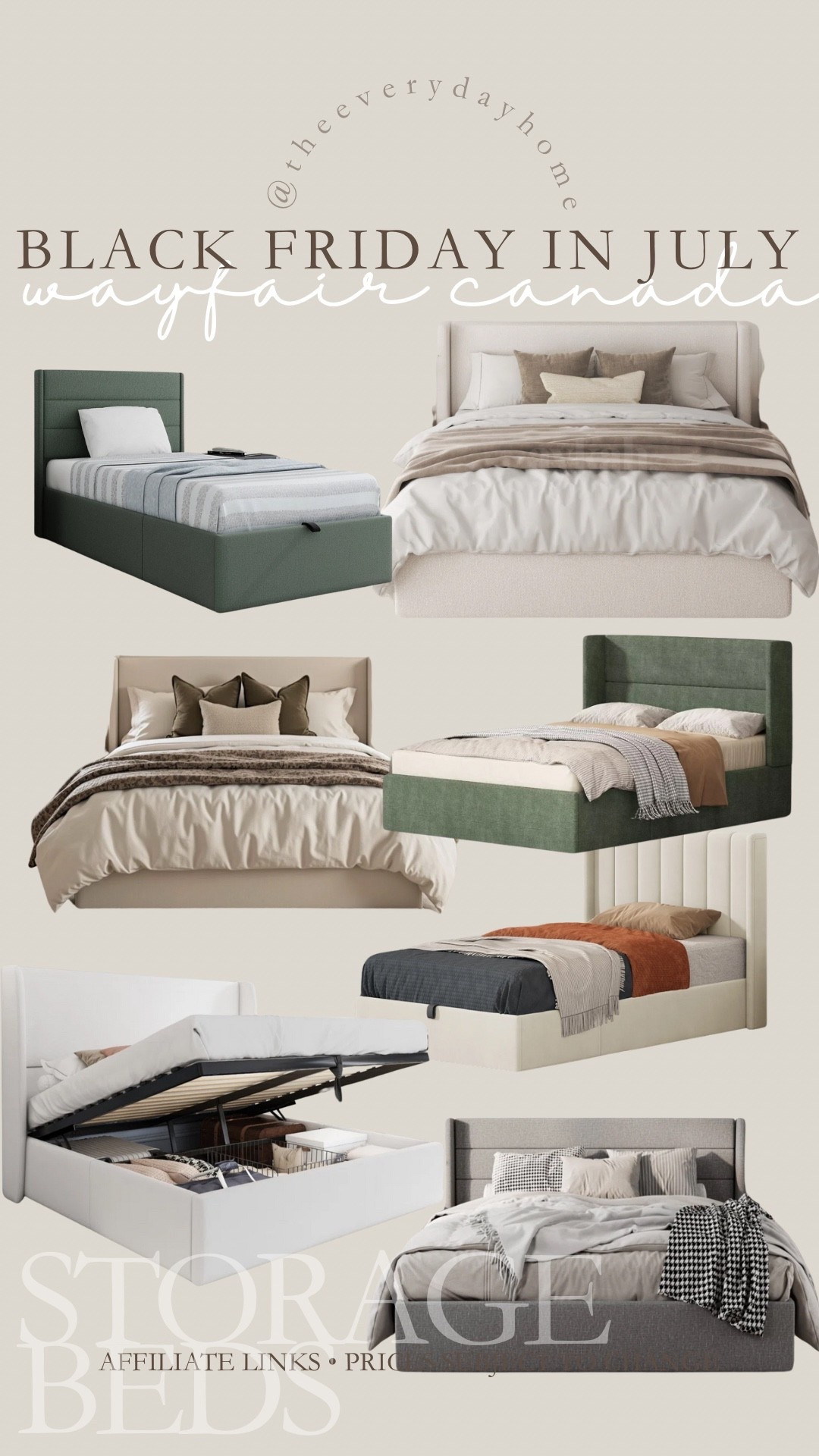 Platform storage bed roundup 🛌 
Shop @WayfairCanada during their Black Friday in July (July 25 to 28th)!

Save up to 55% off bedroom furniture and up to 60% off bedding!

#ad #wayfaircanada #WayfairCAHome #WayfairCanadaPartner

#LTKcanada #LTKcanada #LTKfamily #LTKkids