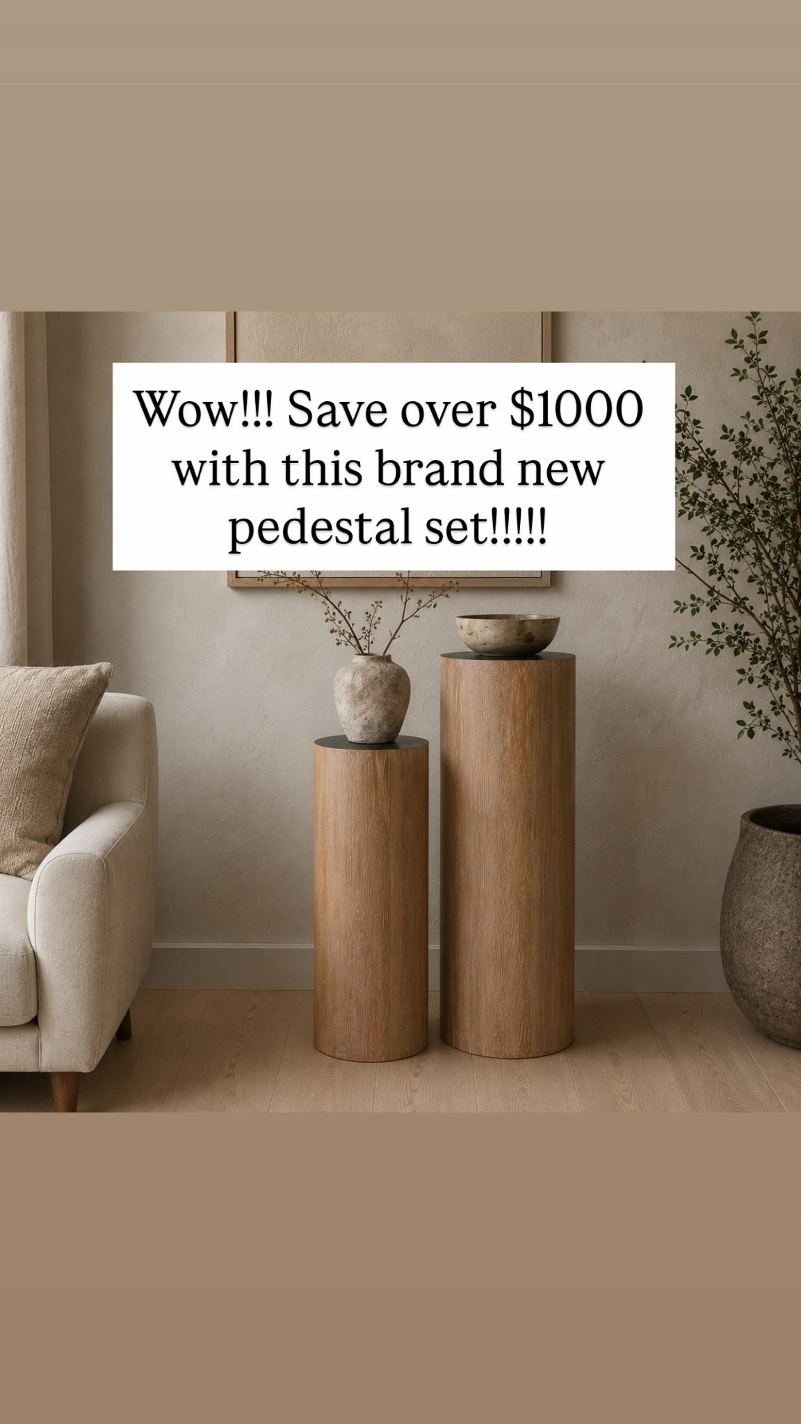 Wow!!! Save over $1000 with this brand new pedestal set!!!!!

#LTKSaleAlert #LTKHome