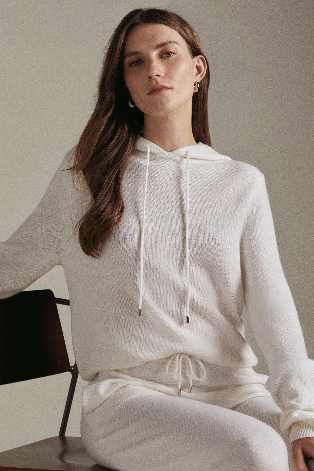 Cashmere Knitted Hoody | Karen Millen UK + IE + DE + NL