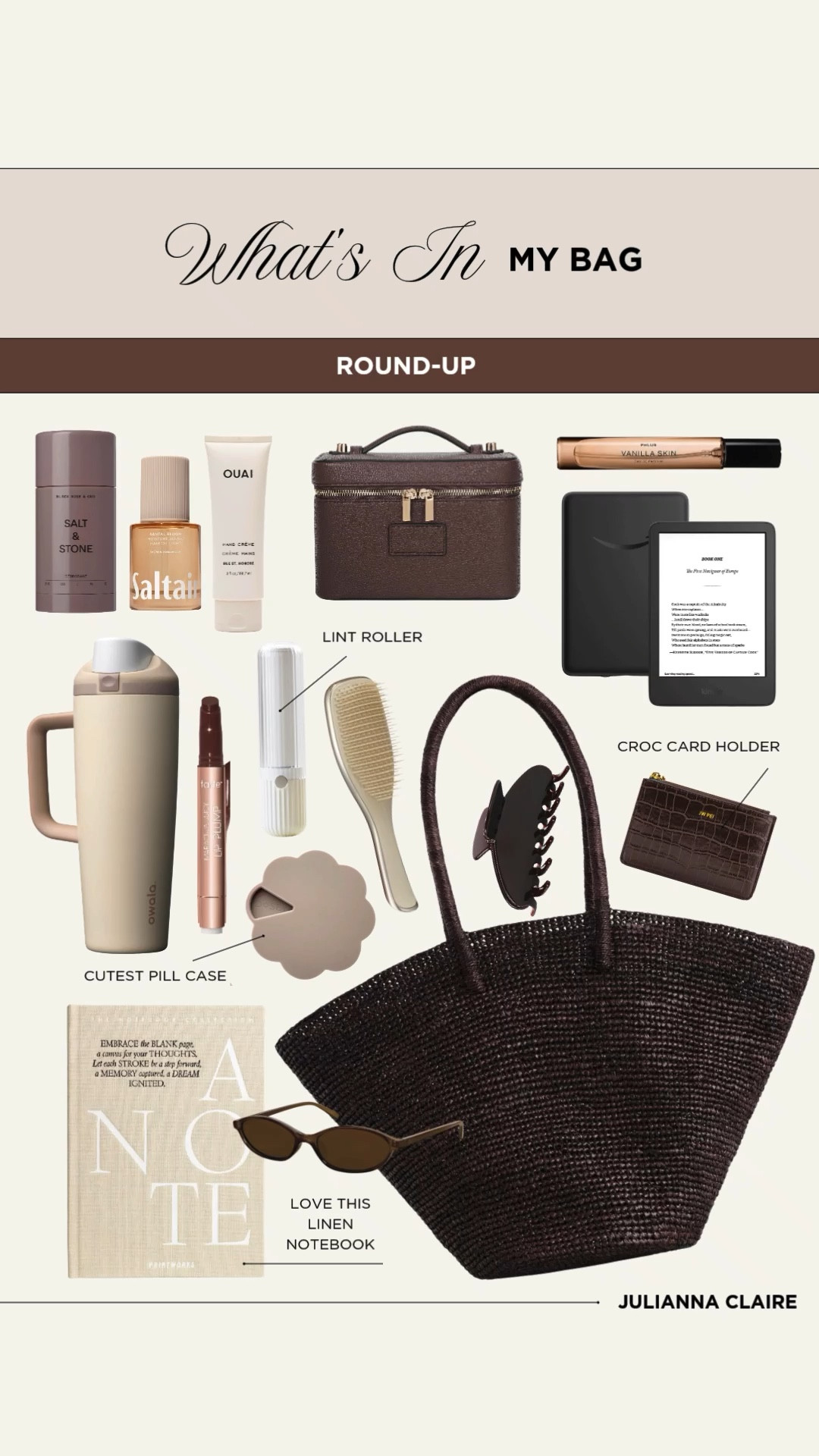 What’s in my bag! On the go essentials! 

#LTKTravel #LTKootd #LTKgrwm