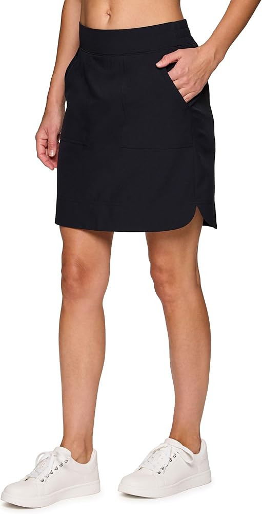 RBX Active Longer Length Skort for Women, Quick Drying Woven Pickleball Golf Skort with Pockets f... | Amazon (US)